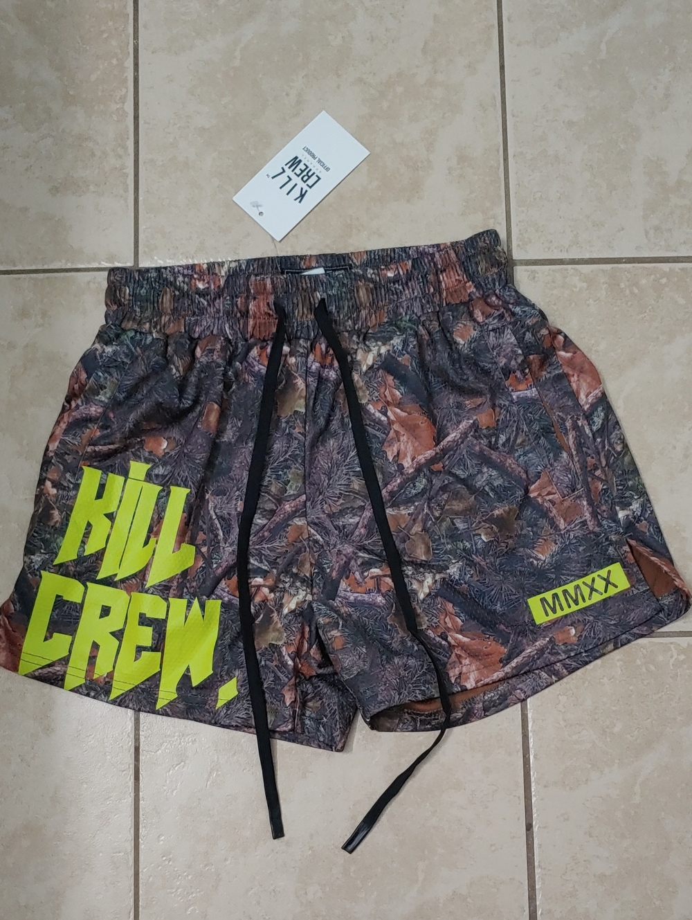 Kill Crew Muay Thai Camo Unisex Shorts NWT Size S
